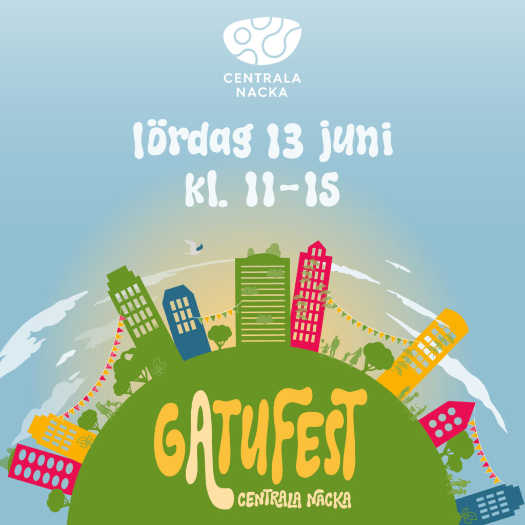 Gatufest i Centrala Nacka Lördag 13 juni kl 11-15