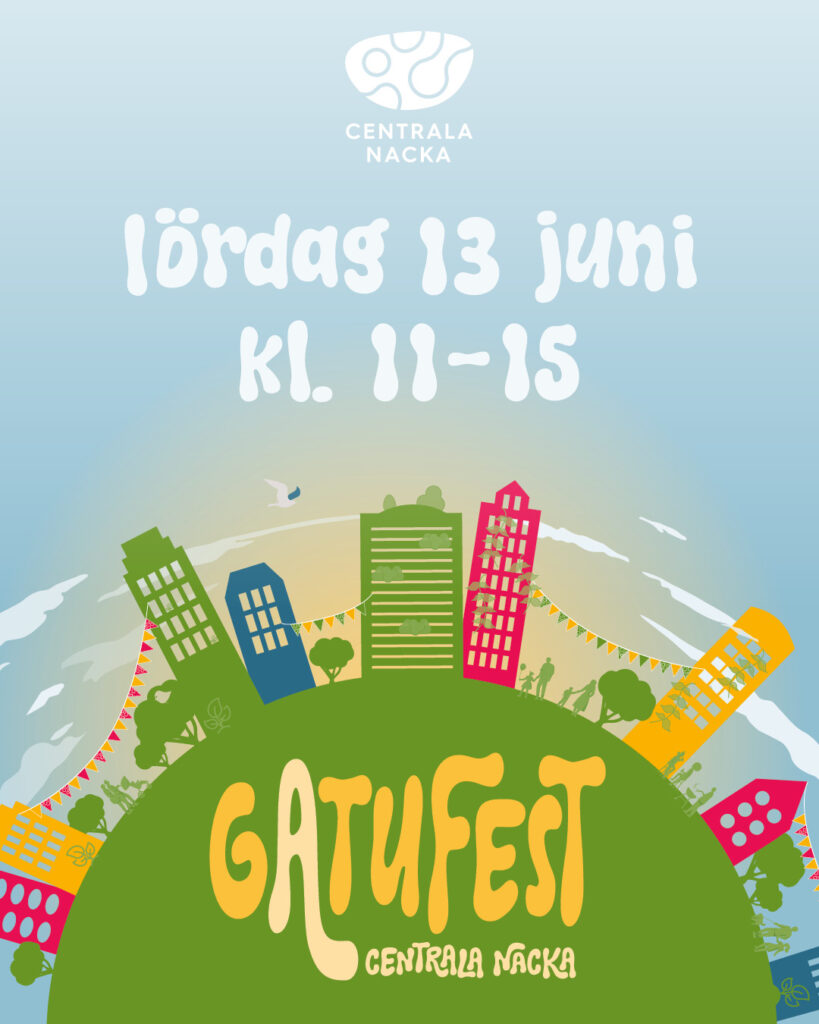 Gatufest i Centrala Nacka Lördag 13 juni kl 11-15